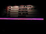 The marquee outside the theater
